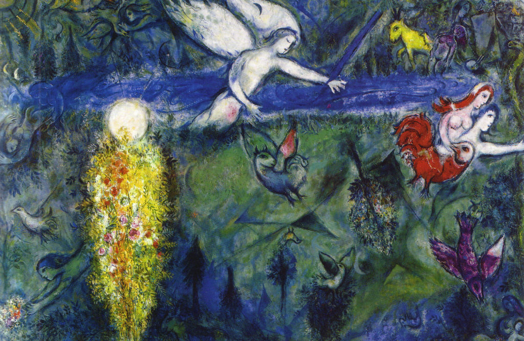 Chagal : Adam et Eve chassés du paradis